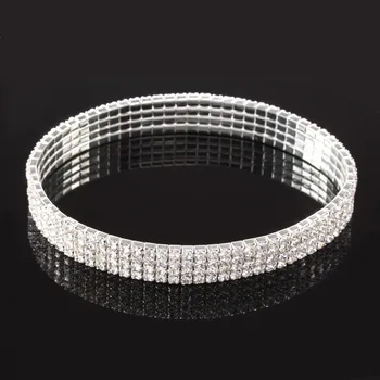 

2020 new fashion round 925 sterling silver Four row anklets for girl Christmas gift party gift jewelry wholesale moonso S5516