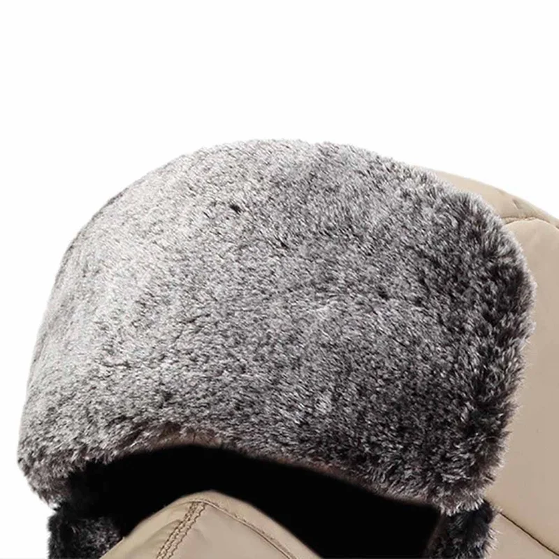 Зимняя Лыжная шапка унисекс Bomber HatsThick пушистая термальная Ветрозащитная маска для лица шапка, закрывающая уши зимняя верхняя одежда аксессуары