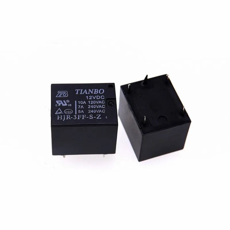 2-Pack HJR-3FF-S-Z 12VDC Relays - Genuine Tianbo DIP-5 Style Relays
