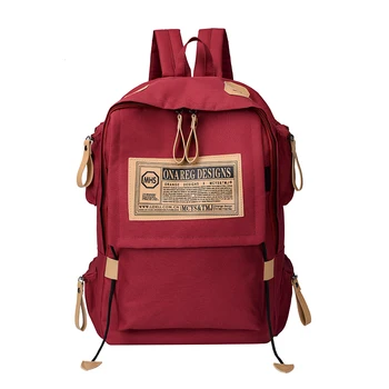 

Brand fashion backpack women shoulder Bag School bags for teenager girls boys casual solid backpack school Mochila rucksack