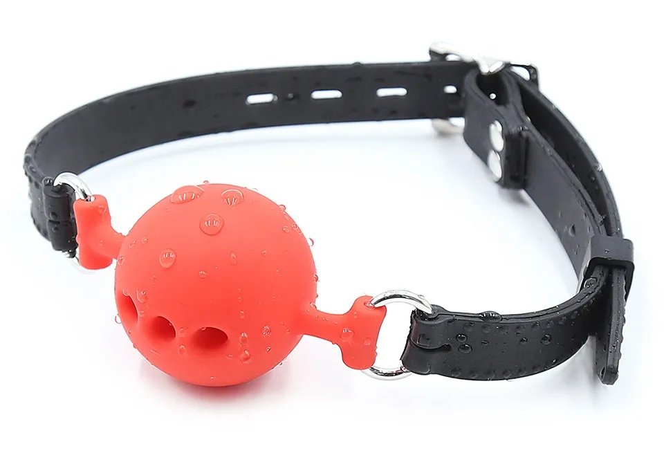 Soft Silicone Gag Ball BDSM Oral Bondage Gear Fetish Open Mouth Breathable Sex Toys For Couples