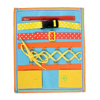 

Baby Early Education Toys Basic Life Skills Dress Teaching Board Zip Button Lace Up Montessori Baby Learning Toys for Children