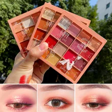 

Glitter Matte Eyeshadow Palette Sequins Shimmer Shiny Eyeshadows Pallet Highlighter Female Cosmetics Beauty Eye Make Up Pigment