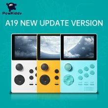 POWKIDDY – Console de jeu portable A19 Pandora Box, Android Supretro, écran IPS intégré, plus de 3000 jeux inclus, 30 jeux 3D, téléchargement WiFi