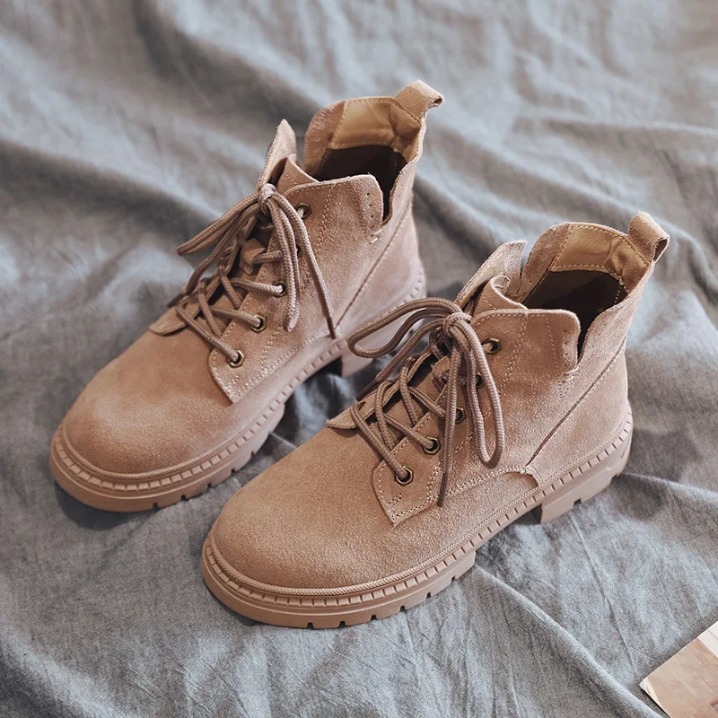 

Red Man Handsome Martin Boots Women's British-Style Students Chelsea Boots Women's 2019 Autumn Dull Polish Short Boots Flat
