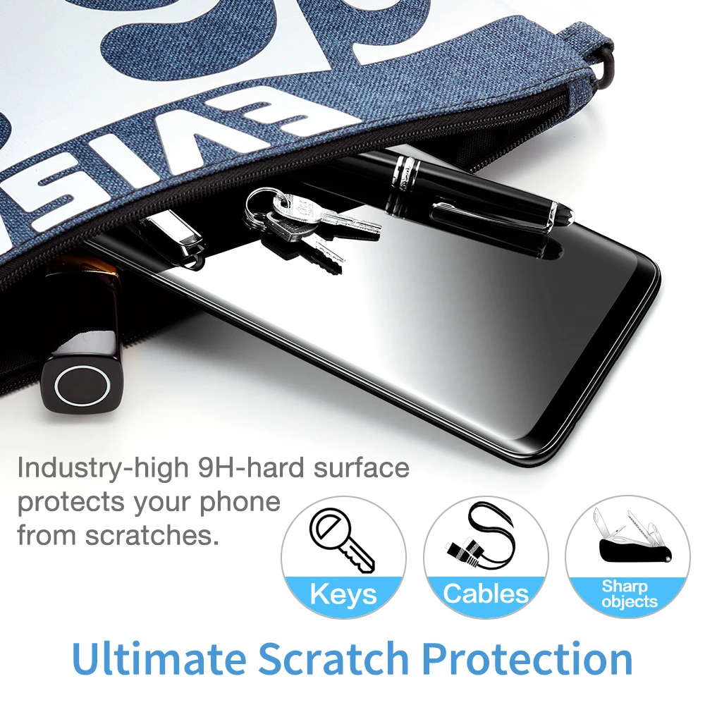 2 шт./лот ESR Защита экрана для samsung Galaxy S9 S9 Plus закаленное стекло 9H 3D полуполное покрытие изогнутая защитная пленка