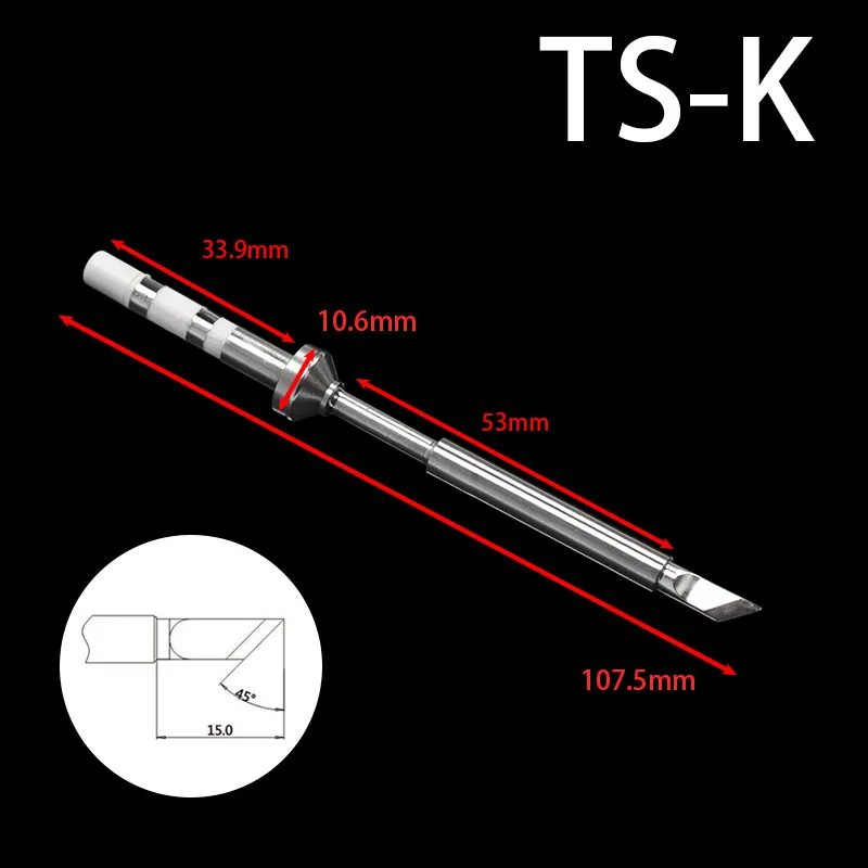Сменный наконечник припоя для TS100 оригинальный цифровой ЖК Электрический