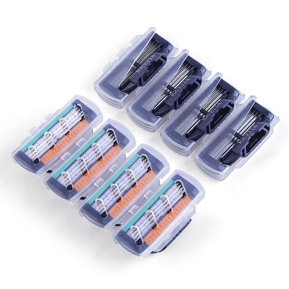 RZRIGUETTA Razor Men Quality Steel Blade 4 Layer Razor Blade Cartridge Shaving Razor For Men Beard 2