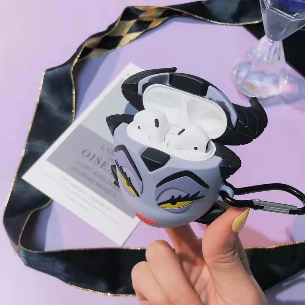 Для AirPods чехол Ursula Maleficent Villian Witch карабин мягкий чехол для Airpods Pro