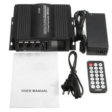 12 В 40 Вт 2 CH bluetooth Hi-Fi стерео усилитель поддержкой USB, SD карт памяти, fm-радио Мощность обоих концах для подключения внешних устройств к автомобильной усилитель аудио домашний усилитель для автомобиля дома MP3