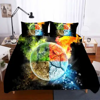 

Star Bed Linen Cotton Twin Size Bedding Set Luxury Duvet Cover Bed Comforters 2 People Single Queen Posciel 3d Kids Gift Couple