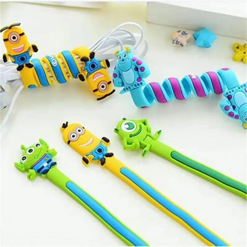 

Cartoon Cord Winder Reversal Korea Fashion Creative Lovely Classic Adorable Long Strip Silicone Winding Thread Tool Device