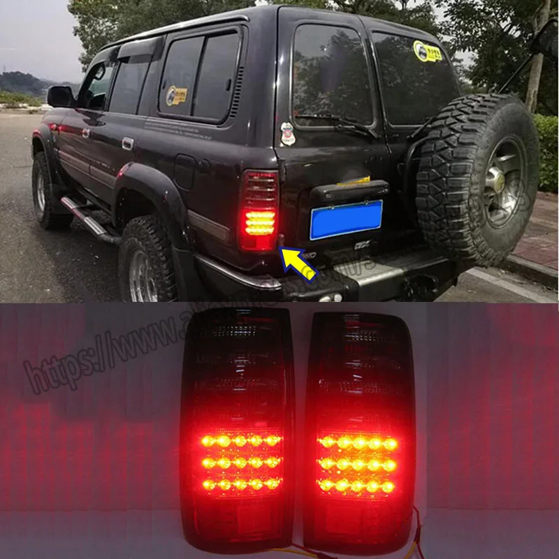 

FOR TOYOTA LAND CRUISER LC80 FJ82 FJ80 91 92 93 94 95 96 97 2pcs/set REAR TAIL LIGHTS LAMP Assembly
