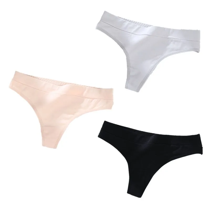 Details about   Three size 8 Ex chainstore thong knickers panties cotton/lycra low rise Black