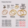 200pcs/bag 6 8 10 12 mm Open Jump Rings Double Loops Split Rings Connectors For Diy Jewelry Making Finding Accessories Wholesale ► Photo 3/6