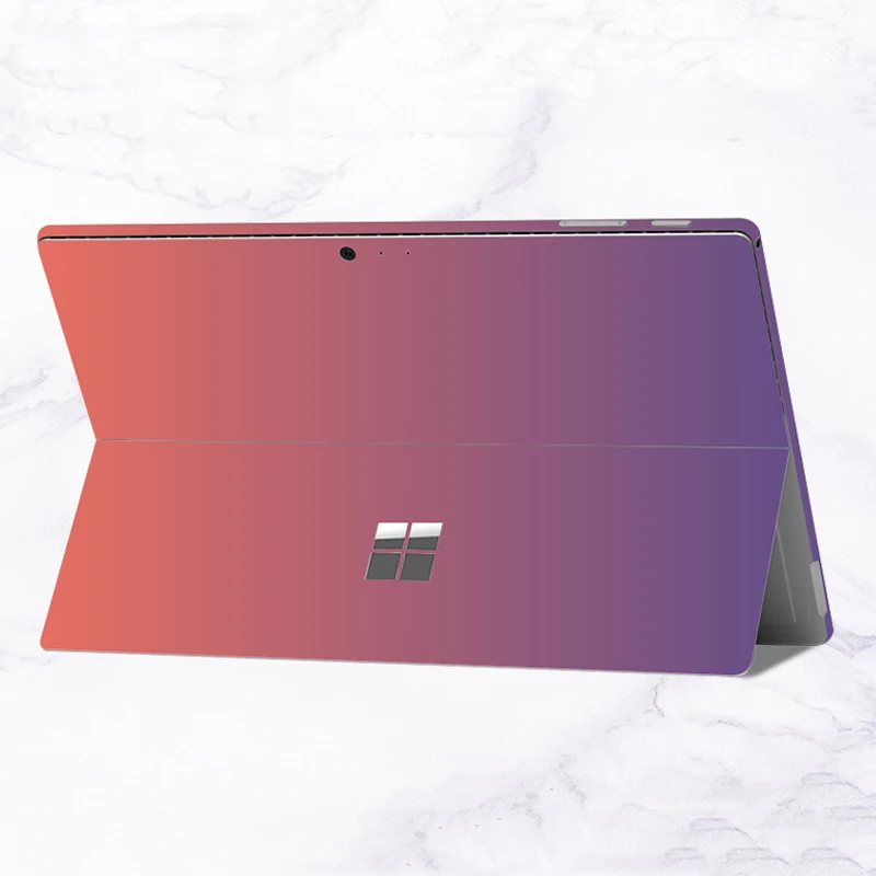 Виниловые наклейки для microsoft Surface Pro 4 Pro 5 Pro 6 градиентный цвет кожи ноутбука для Surface Pro 3 4 5 6 защитная крышка