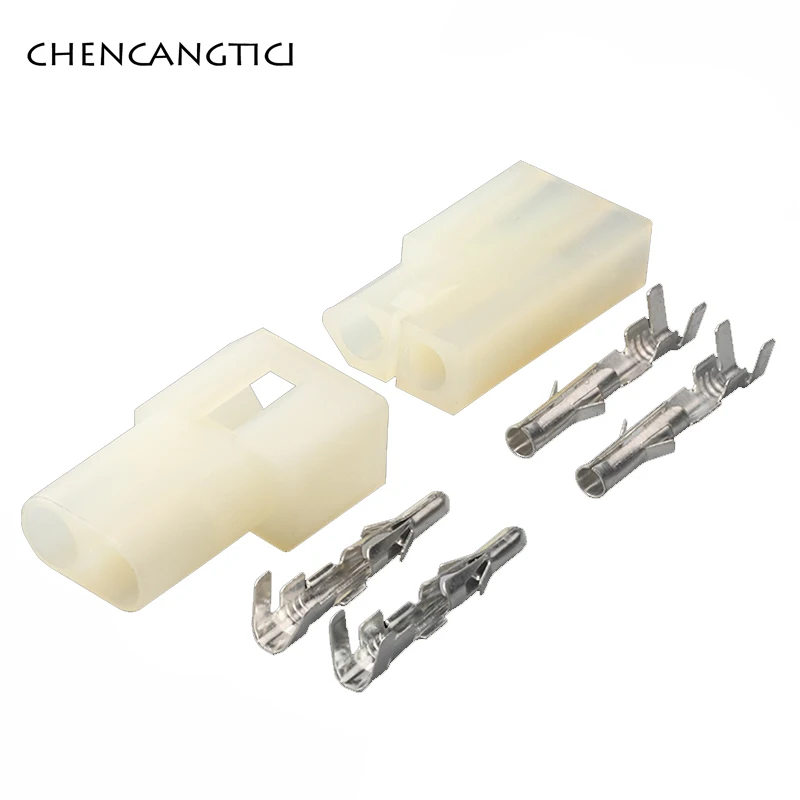 

1 Set 2 Pin Auto Wiring Harness Connector Is Suitable For Butt Socket Riveted Car Headlight Male Female Plug DJ3023-2.3-21