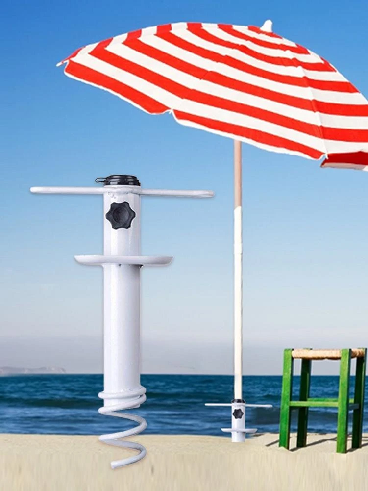 Tongdejing Beach Umbrella Sand Anchor, Sun Anchor Metal Holder