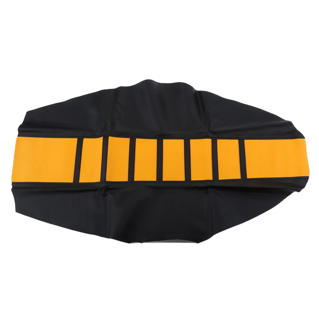 Universal Gripper Soft Motorcycle Anti-Slip Seat Cover for Dirt Bike Yellow