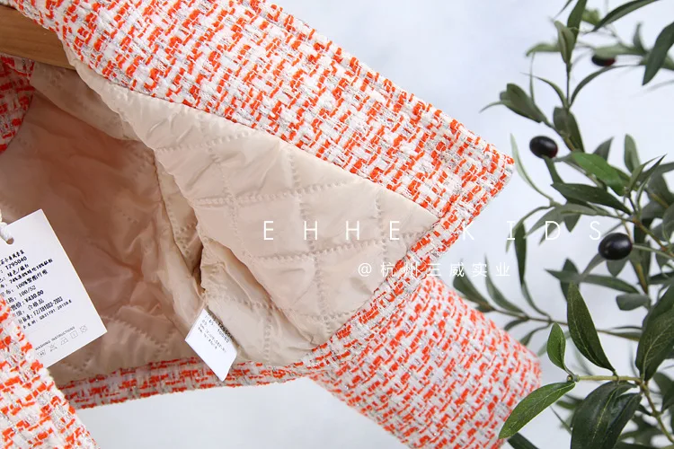 Костюм для маленьких девочек г., осенне-зимняя новая Корейская версия модного платья с кисточками тканевое покрытие, комплект из двух предметов