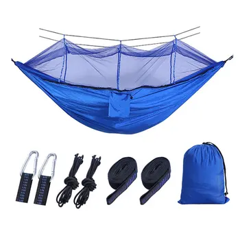 

Portable mosquito net hammock outdoor swing hammock, anti-mosquito high elevation park double tree swing furniture Adults