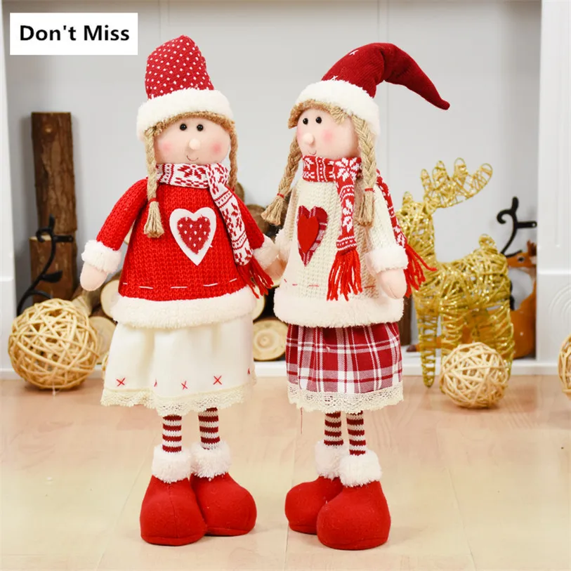 Chritsmas подарок на день рождения для девочки куклы милые девушки в юбке рождественские украшения для дома Navidad Decoraciones Para El Hogar рождественские игрушки