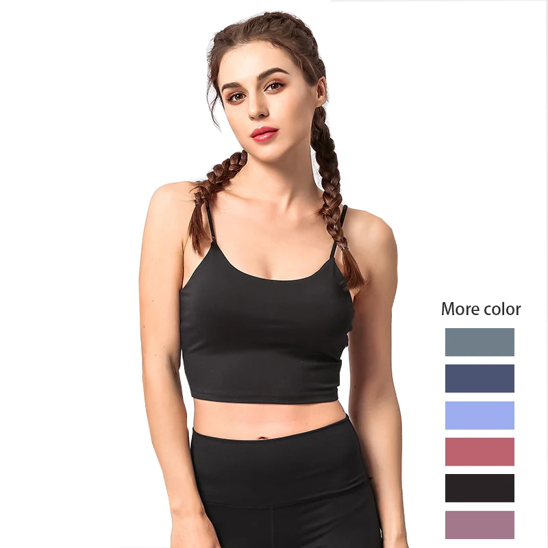 Тонкий бюстгальтер для йоги дышащий Женский Топ фитнеса пуш ап женское нижнее