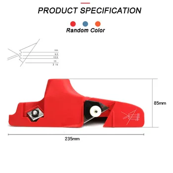 

JUSTINALU Plasterboard Edger Gypsum Board Hand Plane Drywall Edge Chamfer Woodworking Hand Tool Random Color