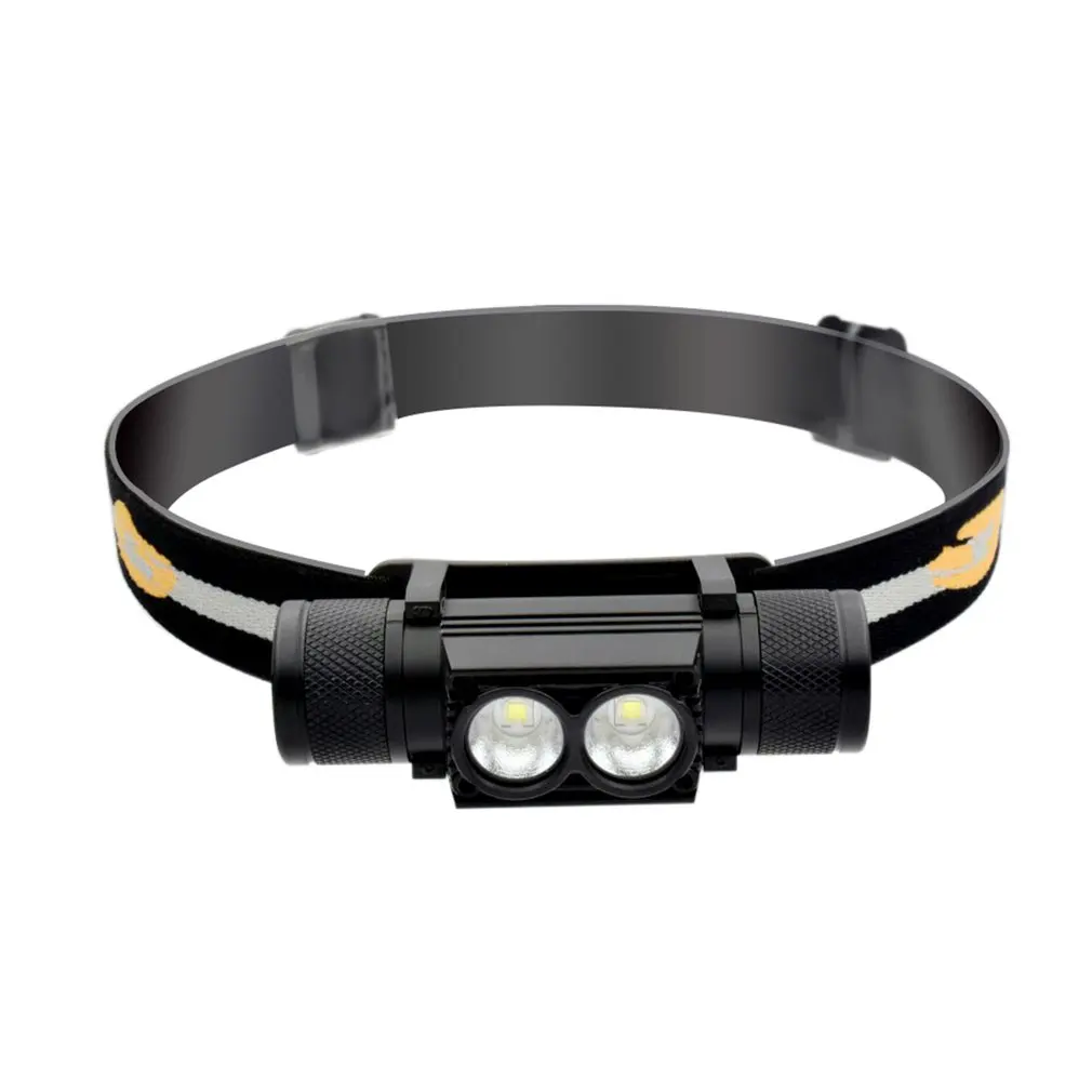 

LED Headlamp USB Charging Headlight Waterproof Head Flashlight Torch D10 L2 LED Head Lamp 18650 Rechargeable Outdoor Tools