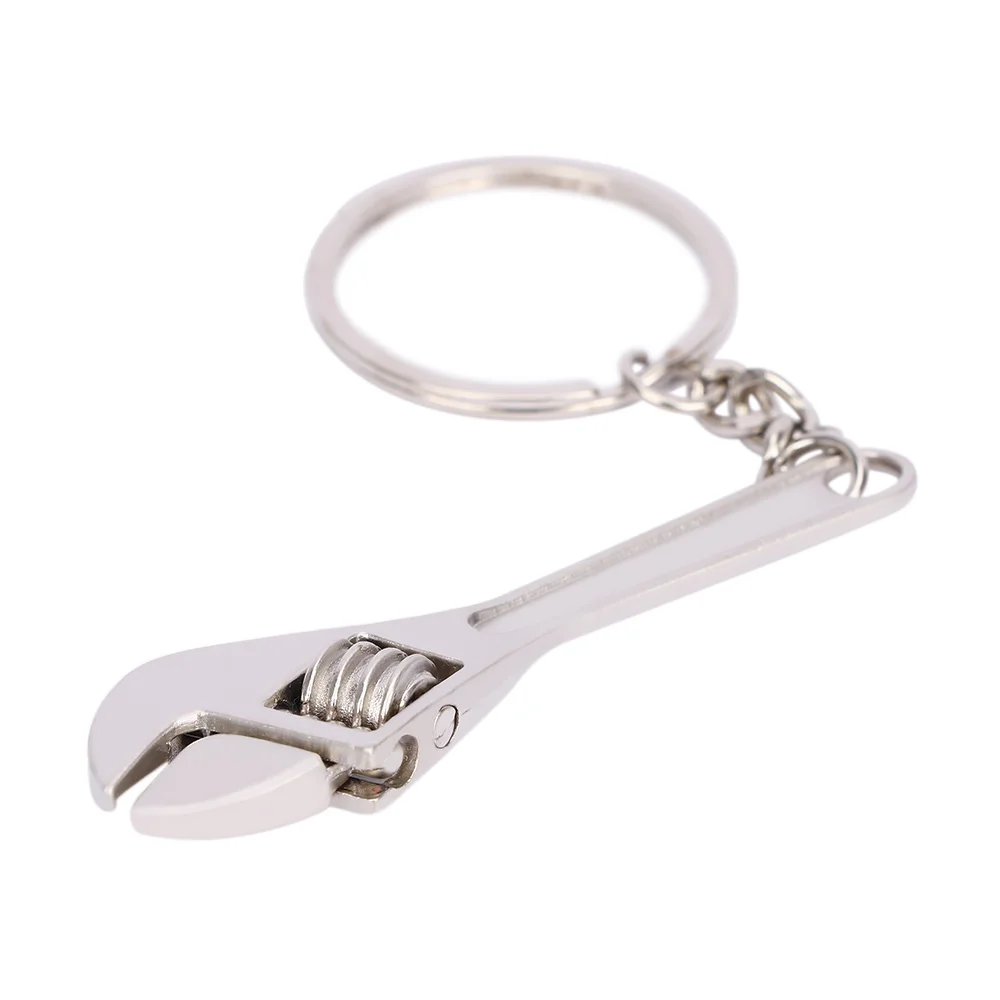 1PC Metal Adjustable Creative Tool Wrench Spanner Key Chain Ring Keyring US
