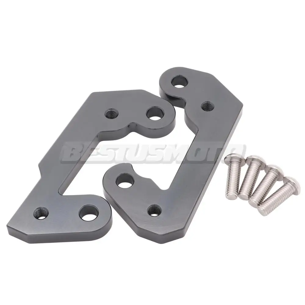 CNC алюминиевый мотоцикл Rearset база подножки задние для Kawasaki NINJA 400 NINJA400 NINJA250 NINJA 250 Z400 Z 400 - Цвет: Titanium