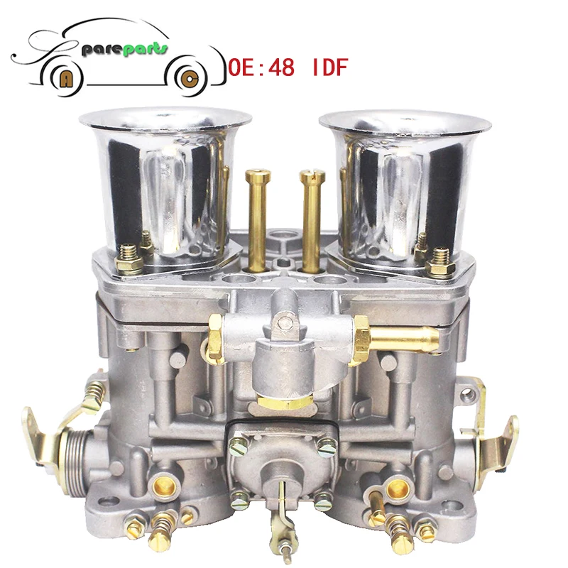 

OEM 48IDF Carburetor Engine Carb with Chrome Air Horns For V W Volkswag en Bug Beetle WEBER EMPI 48 IDF Warranty One year
