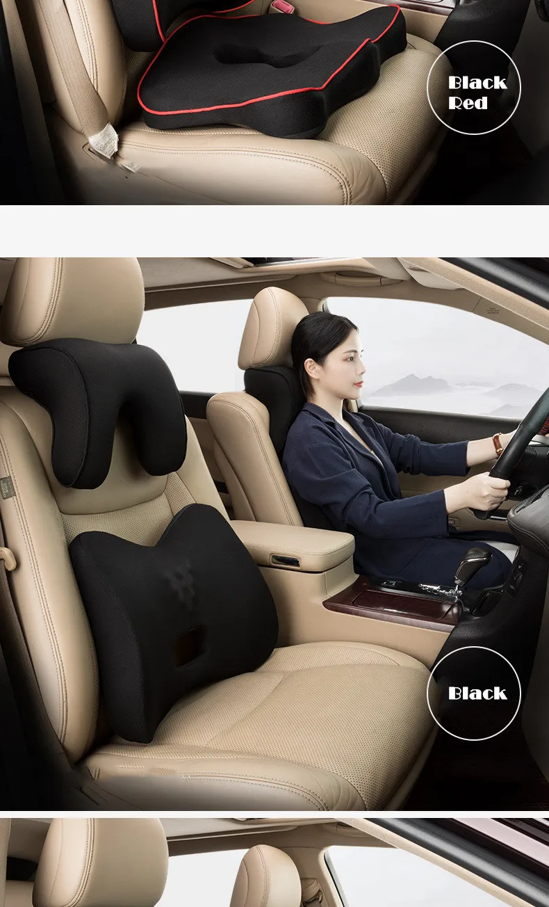 Автомобильный подголовник u-образная подушка Memory Foam Авто интерьерное сиденье для шеи, поддержка поясницы, протектор сиденья, подушка, аксессуары
