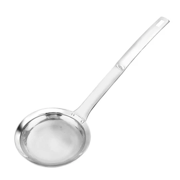 

Multi-Functional Hot Pot Skimmer Spoon - Stainless Steel Fine Mesh Food Strainer for Skimming Grease and Foam