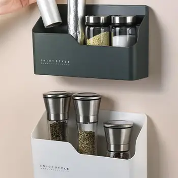 

1Pc Hanging Box Kitchen Storage Container Kitchen Seasoning Bottle Organizer for Kitchen Random Color