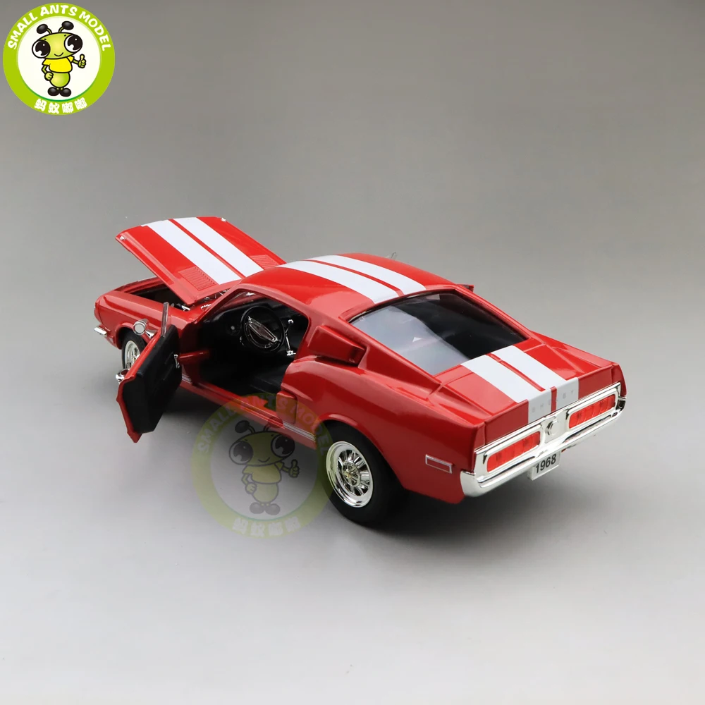 1/18 1968 Ford Shelby Mustang GT-500KR дорожный знак литая модель автомобиля игрушки для мальчиков и девочек подарок