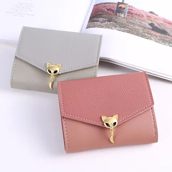 

Wallet, small wallet, female short, student multi-card position, Japanese and Korean multi-function, three-fold small fresh