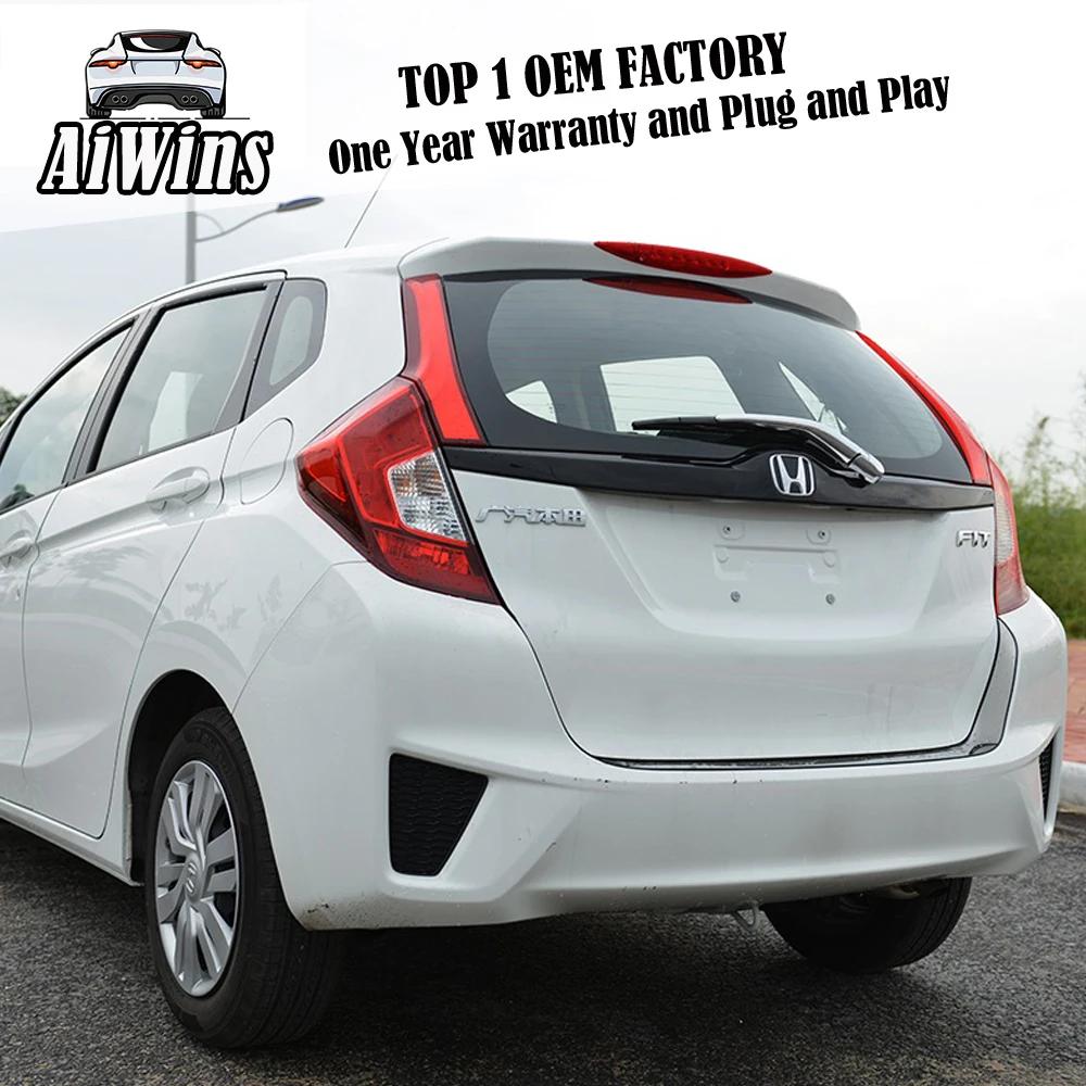 Автомобильный Стайлинг для Honda Third Generation 14 Fit Jazz аксессуары Автомобильный задний стеклоочиститель рамка крышка Накладка полоса