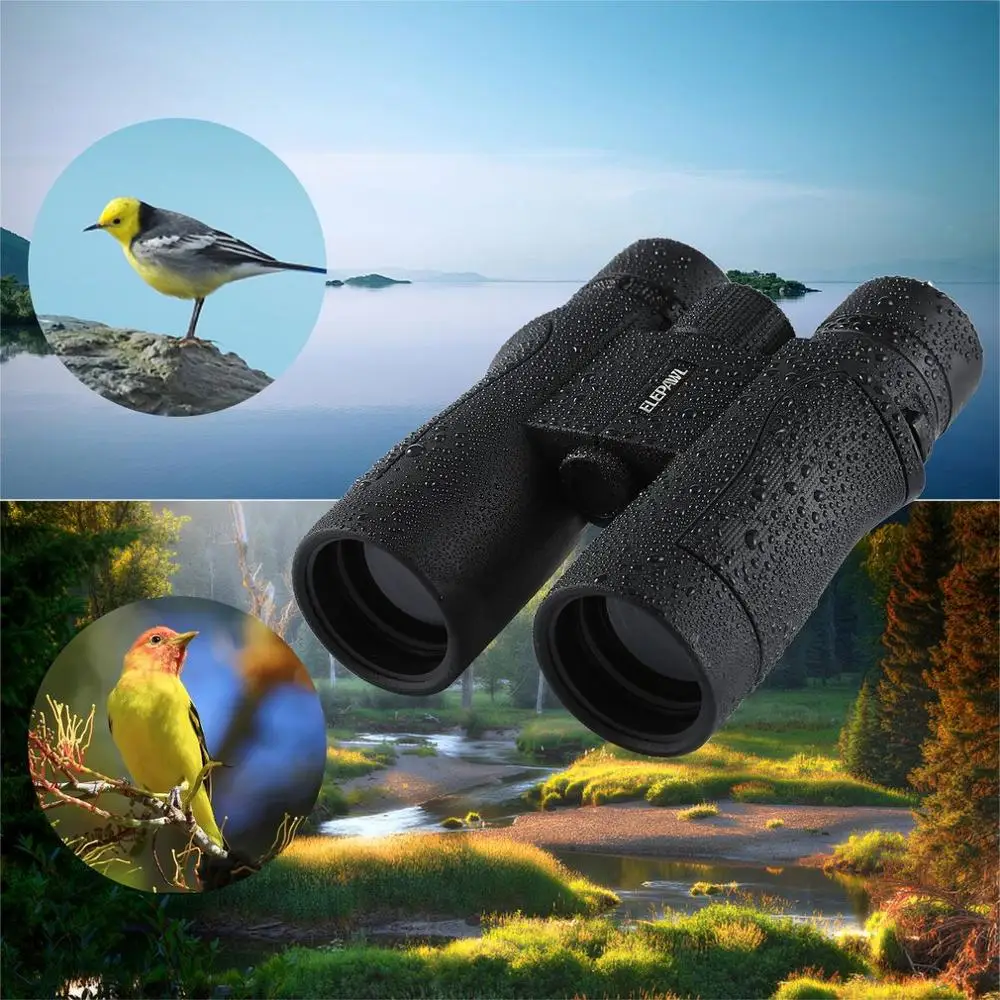 

Water Resistant Binoculars 10x42 Telescope HD Folding Binoculars For Outdoor Birdwatching Travel Stargazing Concerts
