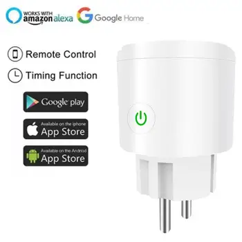 

10/16A Smart Plug Wifi Smart Socket Timing APP Control For IOS Android Smart Life App EU Wifi Plug Work With Alexa Google Home