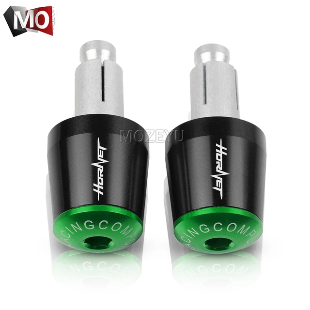22mm Motorcycle Handlebar Grips End Handle Bar Cap End Plug For HONDA CB600F CB600 CB599 CB900F Hornet 250 600 900 CB500F CB919 Black Green