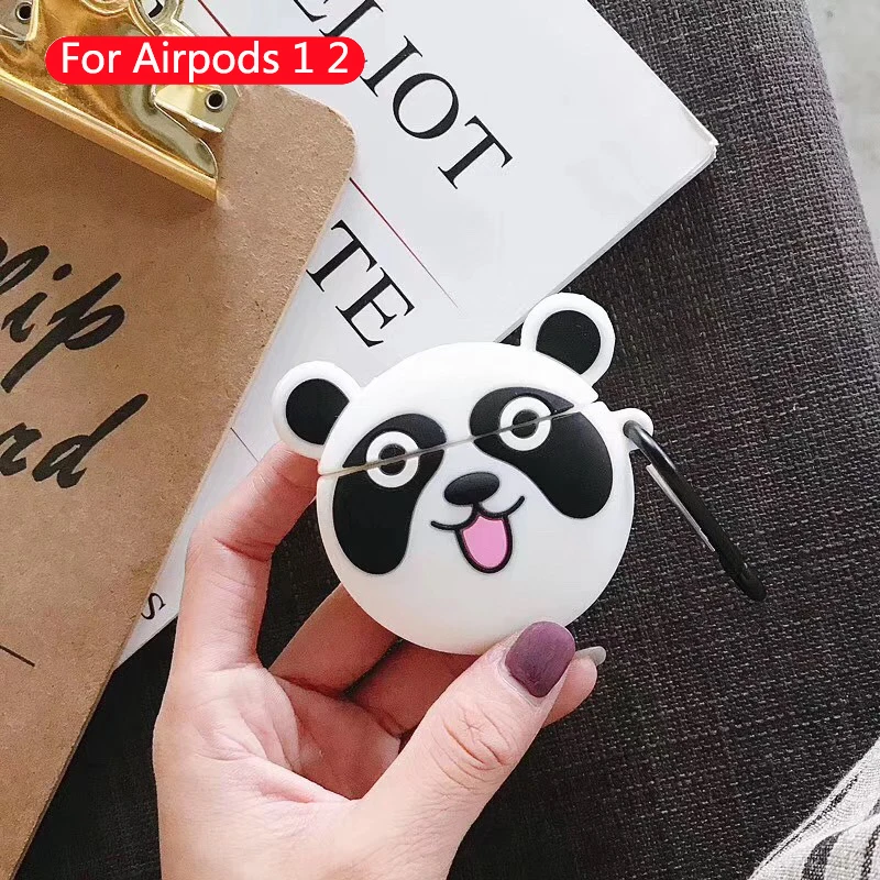 498 Милый мультяшный беспроводной Чехол для bluetooth-гарнитуры для Apple Airpod 1 2, силиконовый чехол для наушников, аксессуары для airpods, защитный чехол - Цвет: 498