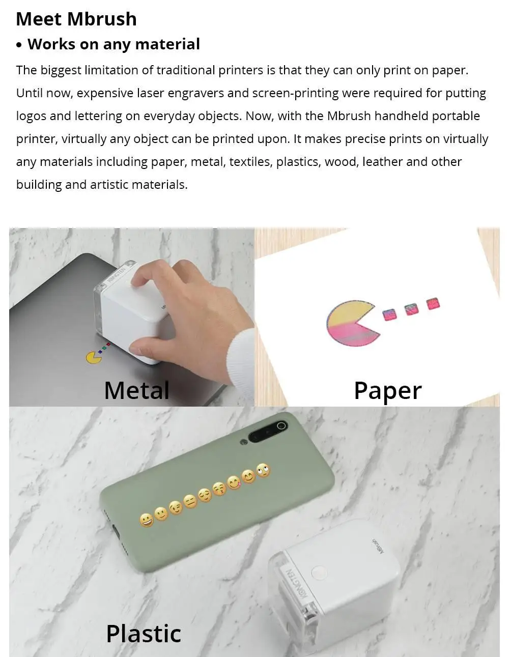 KONGTEN Handheld Inkjet Printer with Cartridge for Color Logo Printing on Metal Glass Paper and Plastic 3 KONGTEN Handheld Inkjet Printer with Cartridge for Color Logo Printing on Metal Glass Paper and Plastic 8