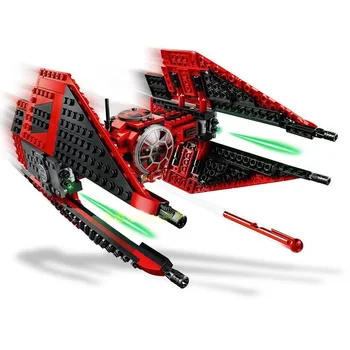 

514PCS Major Vonreg TIE Fighter Star Warsings Fighter Starship Model Building Block Compatible 75240 Construction Toy