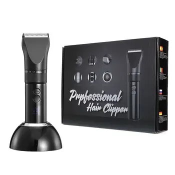 

Professional Cordless Waterproof Hair Clipper Man Electric Hair Trimmer Barber Clipper Beard Trimmer Digital LED Display Home