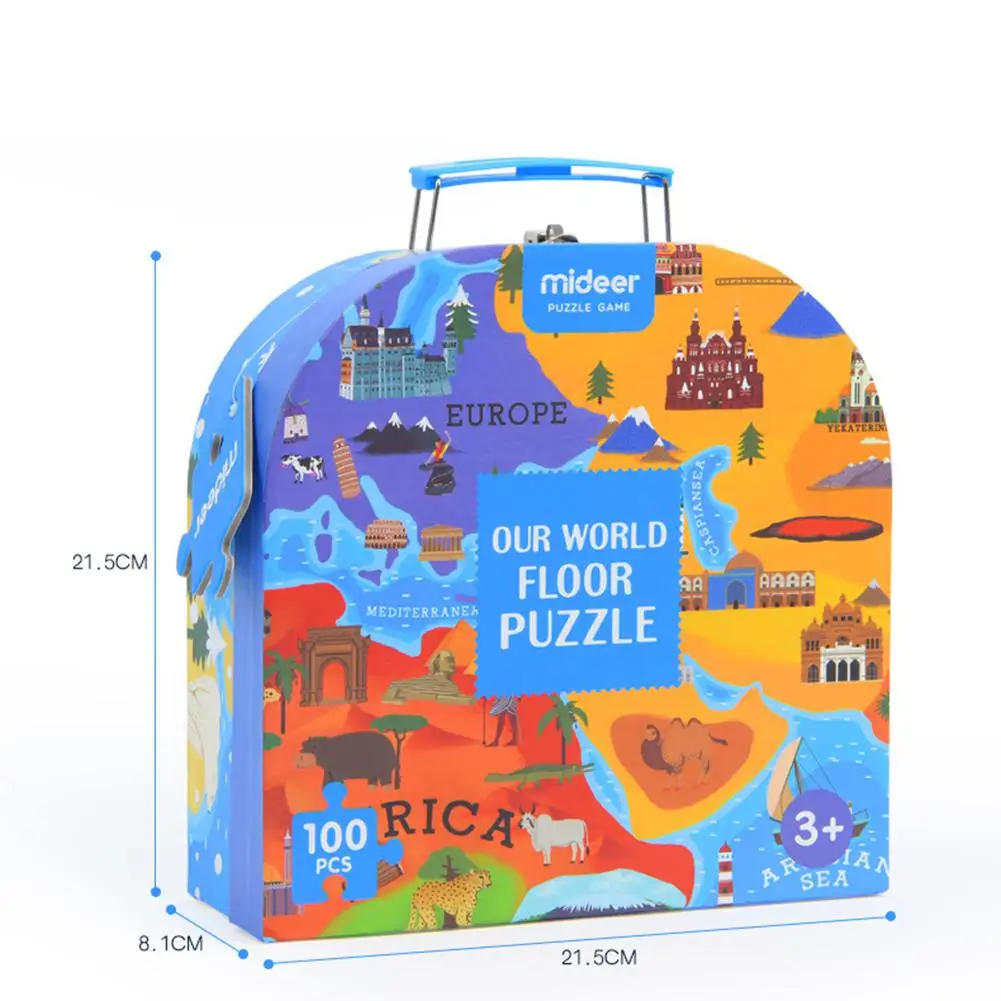 Пазл hobbyline World карта детские развивающие игрушки культура география