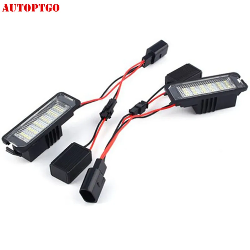 Автомобильный светодиодный светильник для номерного знака для VW Golf Polo Passat Phaeton Beetle EOS Scirocco Lupo для Seat Leon Altea Exeo Ibiza