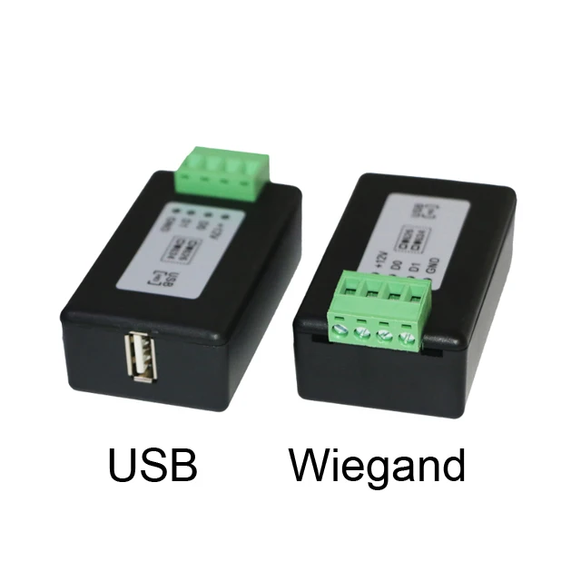 USB-WG Wiegand 26 converter Wiegand 34 converter connect with barcode scanner wiegand access controller USB HID-USB QR code 4