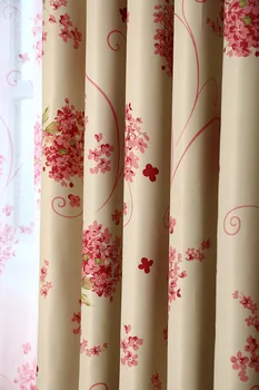 

Korean-style Small Fresh Pastoral Embroidery Ball Shading Curtains for Living Dining Room Bedroom Windows Curtains Tulles