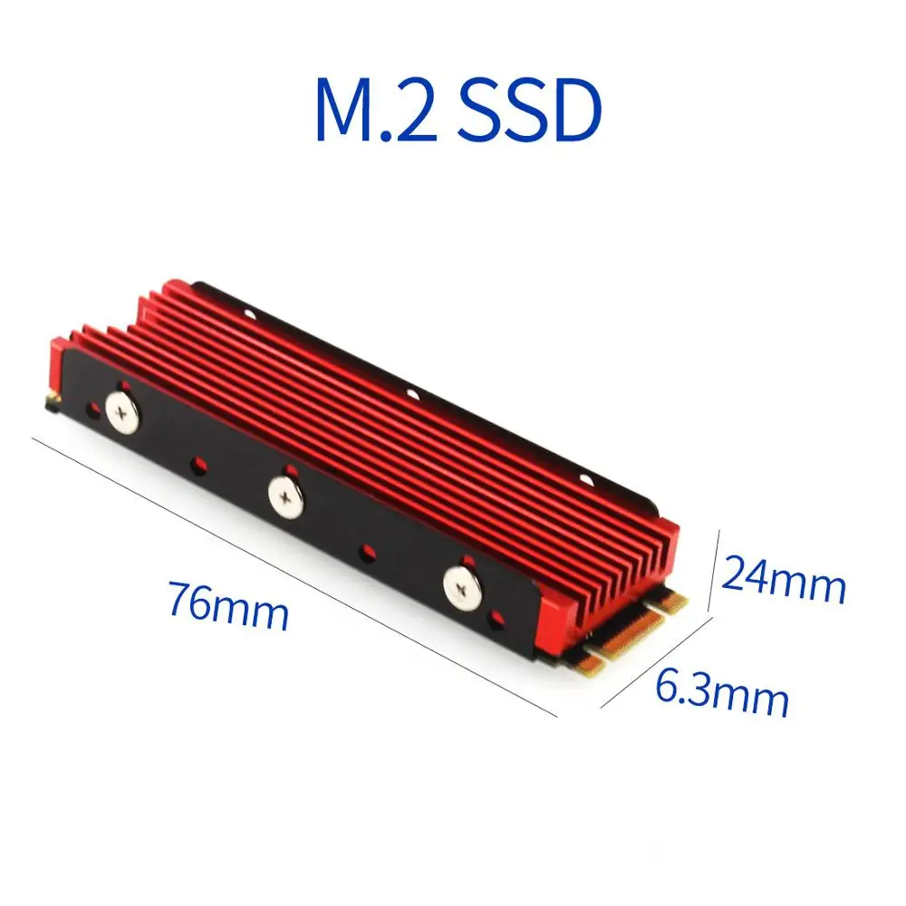 JEYI охлаждение теплоотвод алюминиевый M.2 радиатор для NVME NGFF 2280 теплопроводность